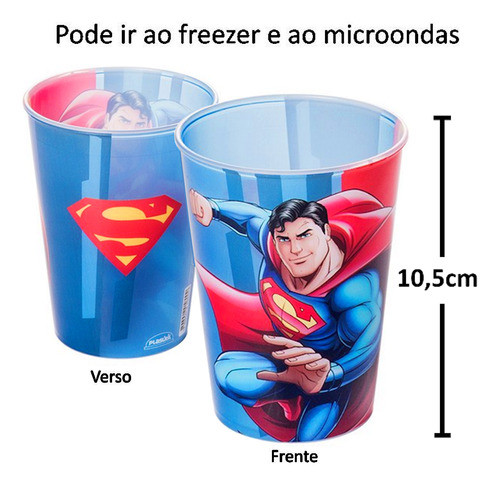Kit 10 Copos Super Homem Para Doces E Lembranças De Festa 1
