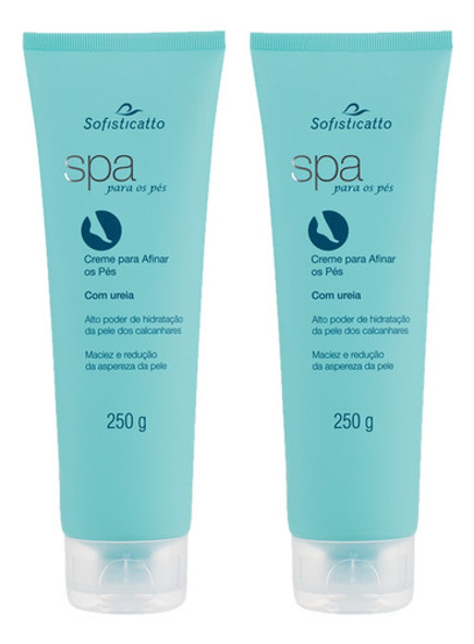 Kit 02 Cremes Hidratante Para Afinar Os Pés Com Uréia 250g 0
