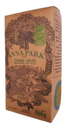 Yerba Mate Anna Park Orgánica 500gr 0