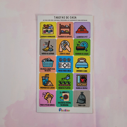 Pistas Visuais Tags Tarefas De Casa Para Crianças Autismo 1