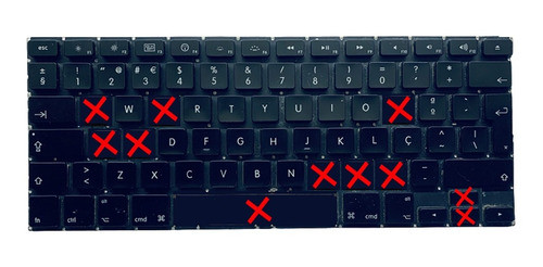 Teclas Para Teclado Apple Macbook Air 13.3 A1237 A1304 Pt 0