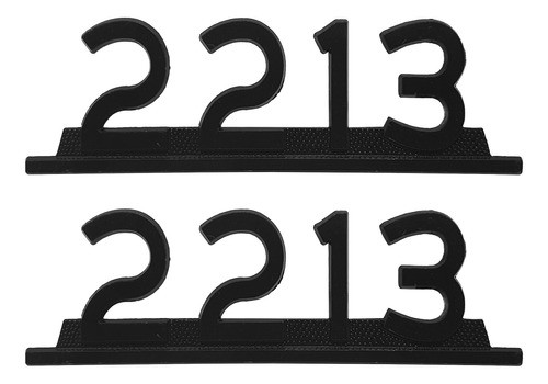 Par Emblema Caminhão Mb 2213 Preto De Ferro Zamak 0