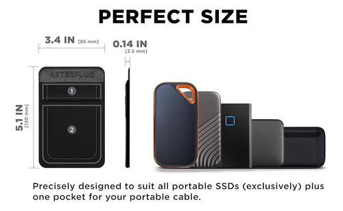 Bolsa De 2 Bolsillos Afterplug Para Portátil Con Adhesivo Re 1