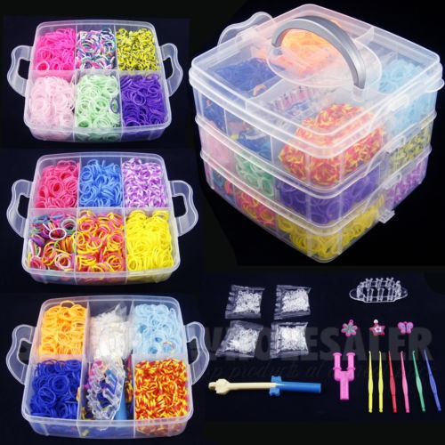 Kit De 4800 Piezas De Colorida Goma Para Pulseras 1