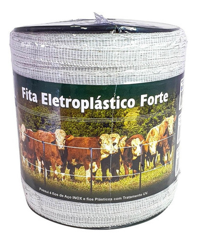 Fita Cerca Elétrica Eletroplastico Gado Equinos 200m X 12mm 0