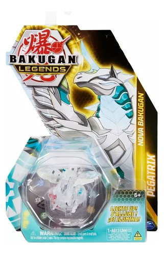 Bakugan Legends Nova Pegatrix Blanco C/luz Original 64487pb 0