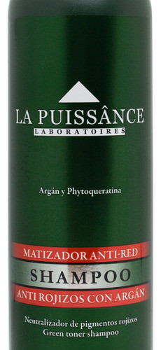 La Puissance Anti Red Shampoo Matizador Castaño 300ml 3c 1