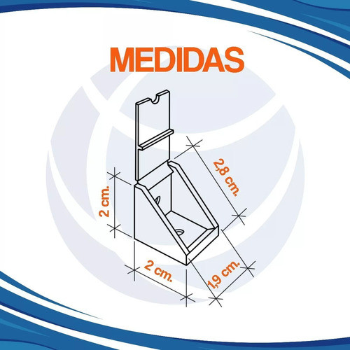 Escuadra Soporte De Estante Mueble X 10 Unidades Cima 1