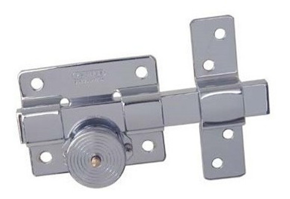 Cerrojo De Arrimar Cilindro Euro 50mm Cromo Yaltres 606 1