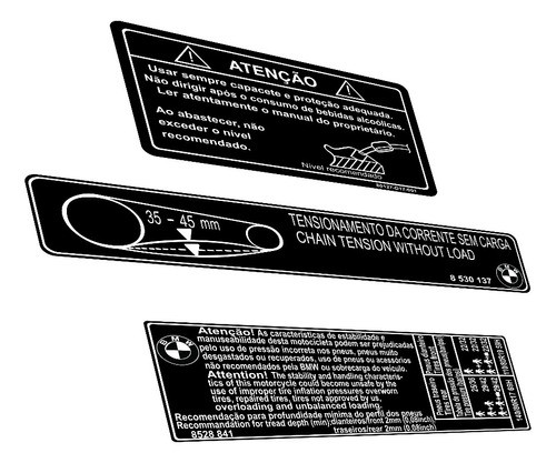 Para Bmw G650 Gs - Adesivos De Advertência-  F Grátis 0