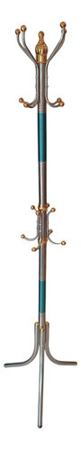 Perchero De Metal En Acero Inox Azul 1