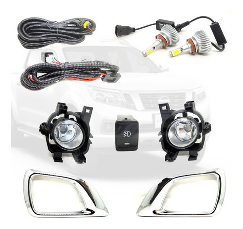 Kit Farol Milha Auxiliar Frontier 2017 2018 2019 2020 0