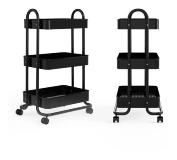 Carrinho Organizador Com 3 Prateleiras Multiuso 0