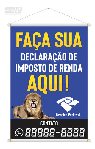 Banner Imposto De Renda Tamanho 100x70cm 0