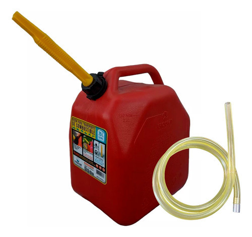Combo Bidon Para Combustible + Manguera Trasvasar 0