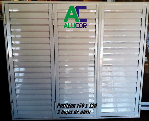 Postigon Alumino 150 X 120 De Abrir 3 Hojas 1