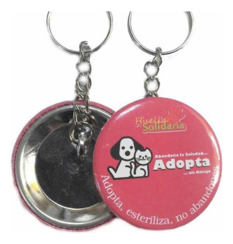 Llavero Personalizado Pin X 200 De 25 Mm 0