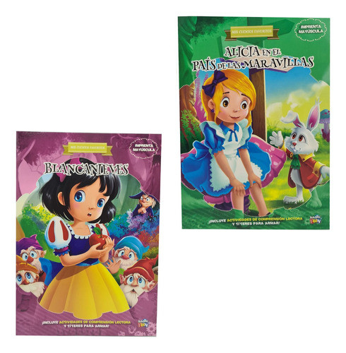 Combo 2 Libros Blancanieves Y Alicia En El ..con Actividades 0