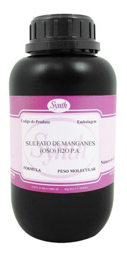 Sulfato De Manganês (oso) H 2o Pa 500g Synth 0