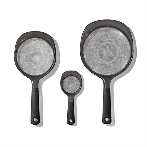 Oxo Good Grips Juego De Colador De 3 Piezas, Negro 0