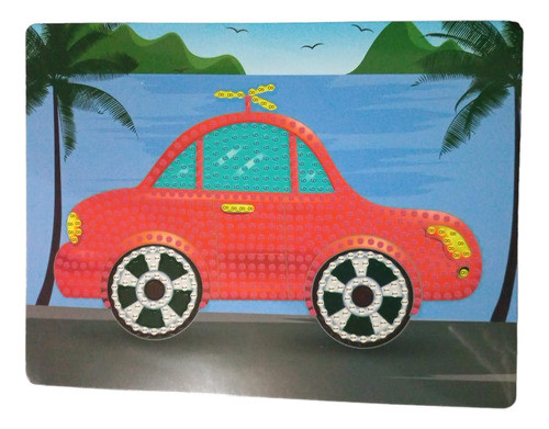 Pintura Por Diamantes Cuadro 13x18 Auto Automobil 0