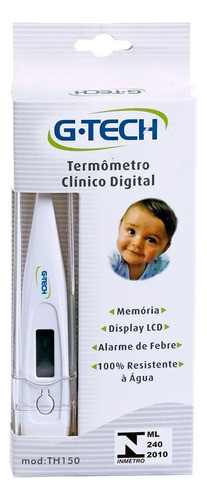 Termometro Clinico Digital Febre Adulto Infantil Prova Agua 0