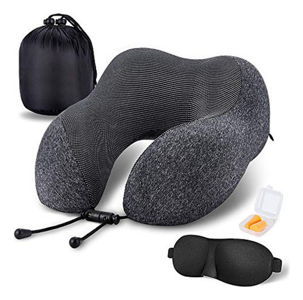 Mlvoc Travel Pillow Almohada Para El Cuello De Espuma Viscoe 0
