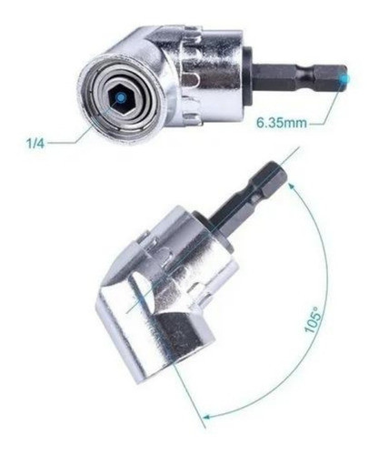 Adaptador Angular 105 Graus Para Bits Parafusadeira Soquete 1
