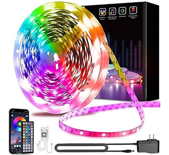 Luces Led De 50 Pies Keepsmile Music Sync Tira De Luces Led 0