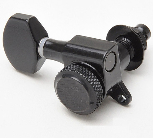 Tarraxa Reverse Com Trava Canhoto Kluson 6 Em Linha Black 0