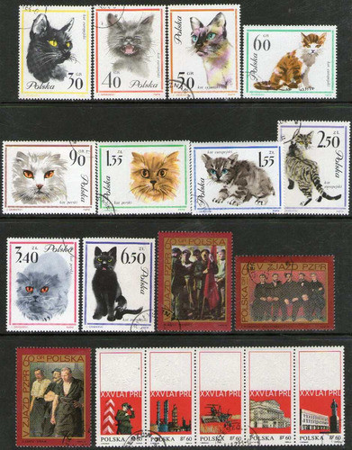 Polonia +120 Hermosos Sellos Usados +1 Bloc Años 1922-79 1