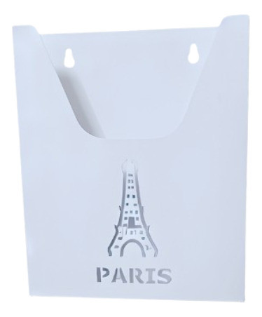 Display Em Alumínio Paris De Parede Para Folha  Branco/preto 0