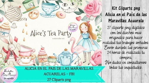 Clipart Png Alicia En El Pais De Las Maravillas Acuarela Fb1 0
