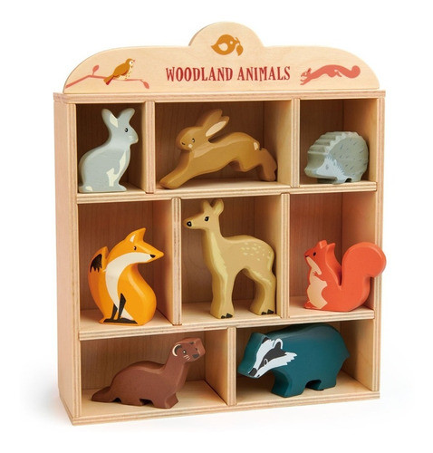 Animales Del Bosque En Madera Con Caja | Little Market 0