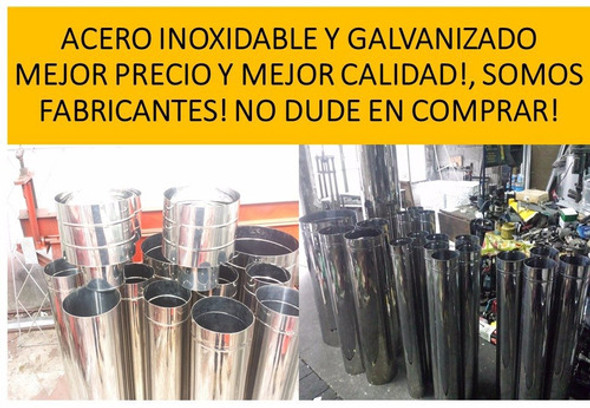Caño Acero Inoxidable, (estufas,parrilleros,chimeneas) 1 Caño Acero Inoxidable, (estufas,parrilleros,chimeneas) 1