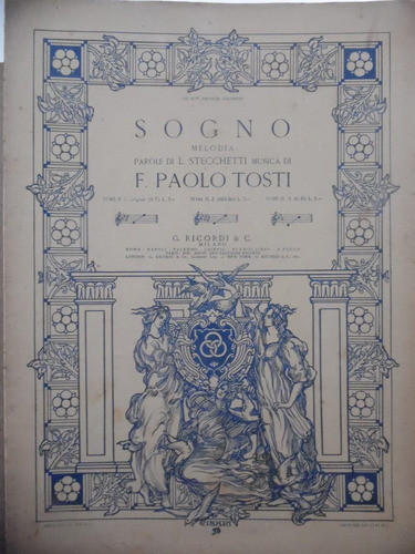 Partitura Piano  Sogno  F Paolo Tosti 0