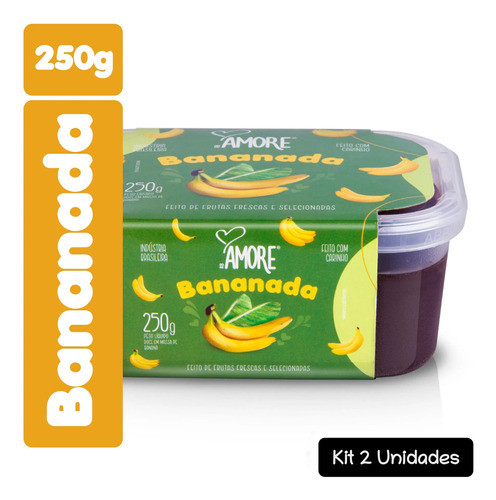 Kit 2 Bananada De Corte Bandeja 250g Rb Amore 0