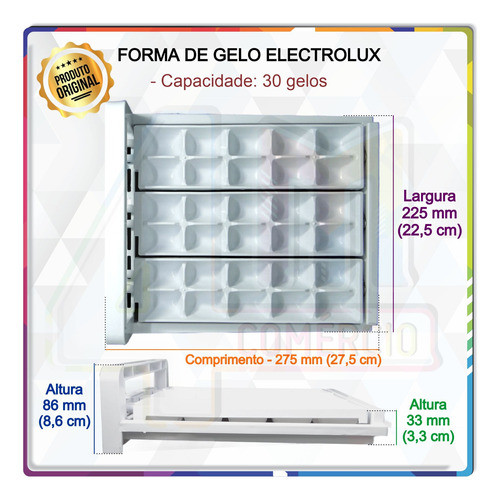 Forma Gelo Ice Twister Electrolux  Db53 Db52 Df80 Original 1