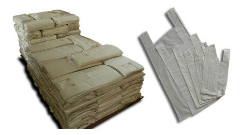 Sacolas Plasticas Branca Reciclada Recuperada 50x70 5kg 0
