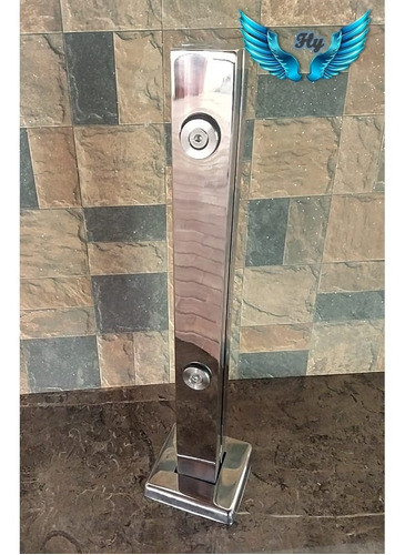 Kit 09 Torre 40cm Aço Inox 304 Guarda Corpo Vidro 12mm 1