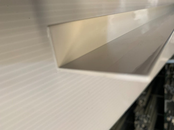Perfil De Aluminio L 100x50mm Blanco- Largo X 6 Metros 1