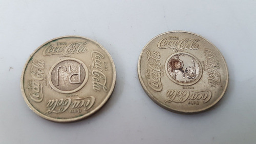 Duas Fichas Antigas De Máquina De Coca-cola 1