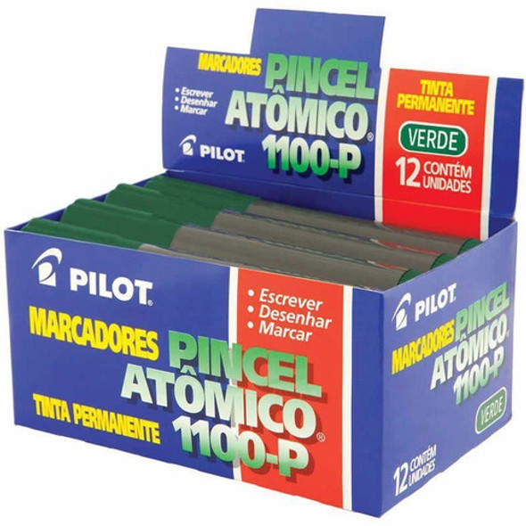 Pincel Atômico Verde 1100-p Caixa Com 12 Un. Pilot 05981 0