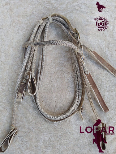 Riendas Con Cabezada Trenzadas Riendas Cabesada Juego 0