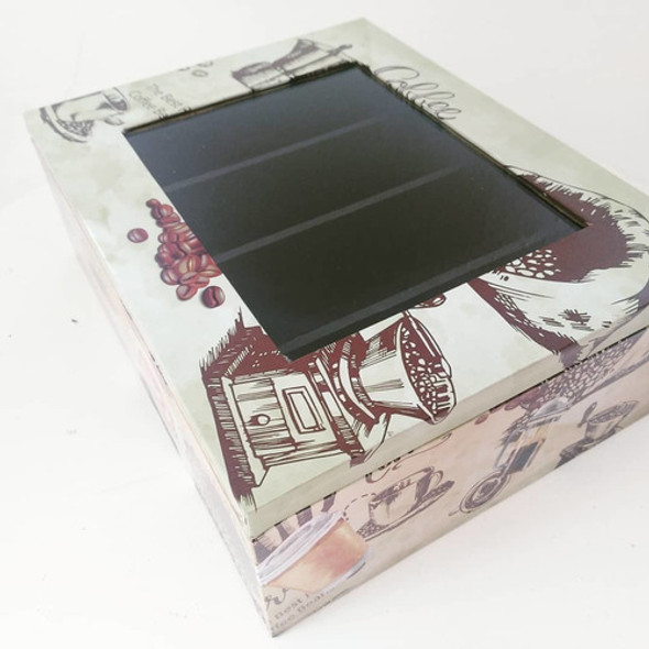 Caja De Te Con Vidrio Y Divisiones Grande Ideal Regalo 1 Caja De Te Con Vidrio Y Divisiones Grande Ideal Regalo 1