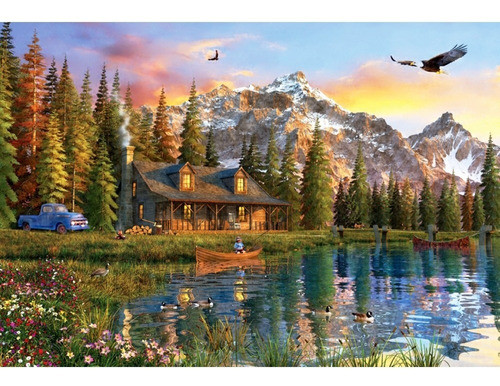 Puzzle 2000 Piezas Oldlook Cabin - Anatolian 1