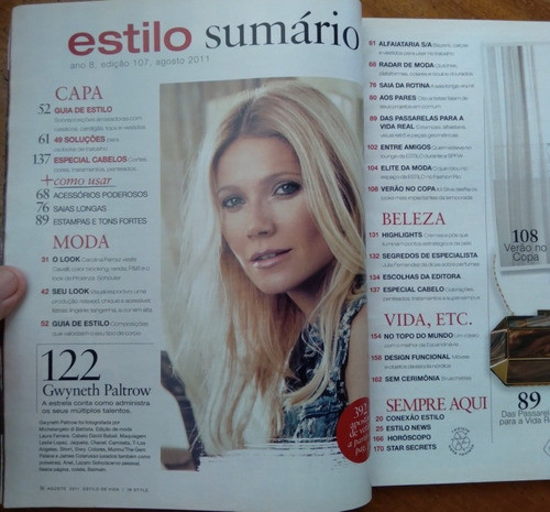 Estilo De Vida 107 2011 / Gwyneth Paltrow Acessorios Poder. 1