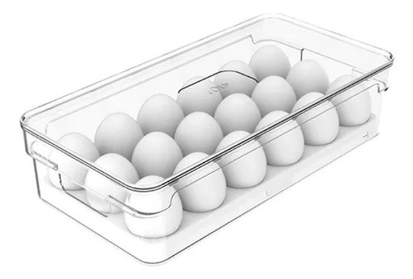 Organizador Porta Ovos Com Tampa P/ Geladeira Clear Fresh Ou 0 Organizador Porta Ovos Com Tampa P/ Geladeira Clear Fresh Ou 0