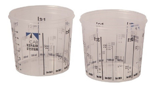 Vaso De Mezclar Pintura Carrepairsystem 385 Ml. 0