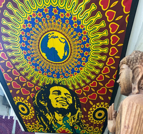 Manta  Marley  India 2x1.4 Mts Algodón Hindú Cubrecama Tapiz 0